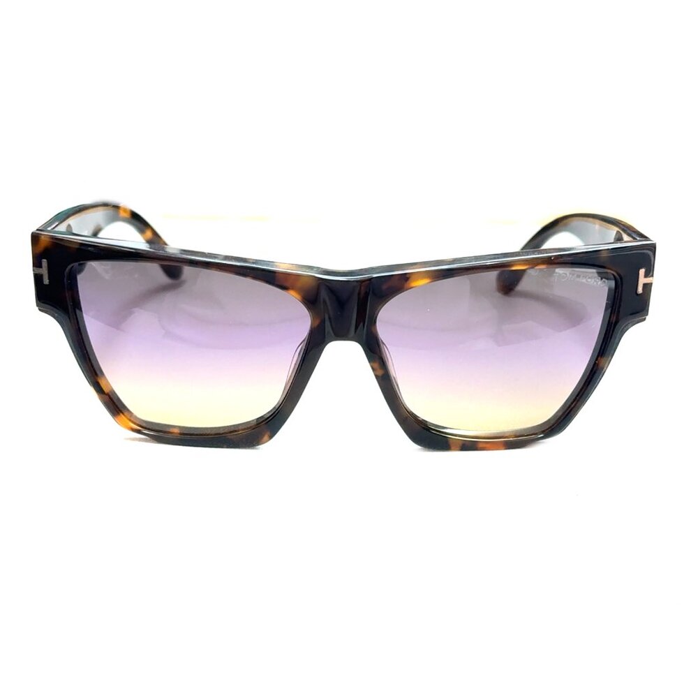TOM FORD DOVE FT0942 55B Sunglasses Colored Havana Frame Gradient Lenses